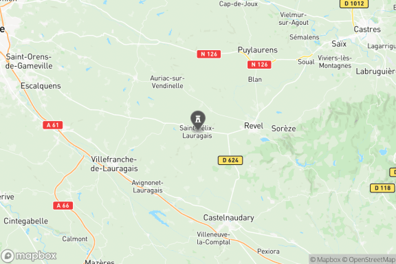 carte : Château de Saint-Félix-Lauragais Toulouse