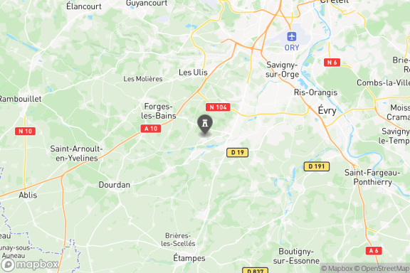 carte : Château De Bruyères-le-chatel, Rue du Château, Bruyères-le-Châtel, Palaiseau, Essonne, Ile-de-France, Metropolitan France, 91680, France